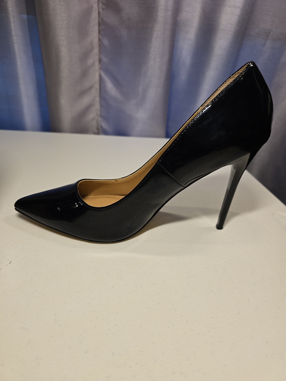 Madden Girl Black Patent Pointed-Toe Stiletto Size 10